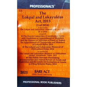 Professional's Lokpal & Lokayuktas Act, 2013 Bare Act 2021